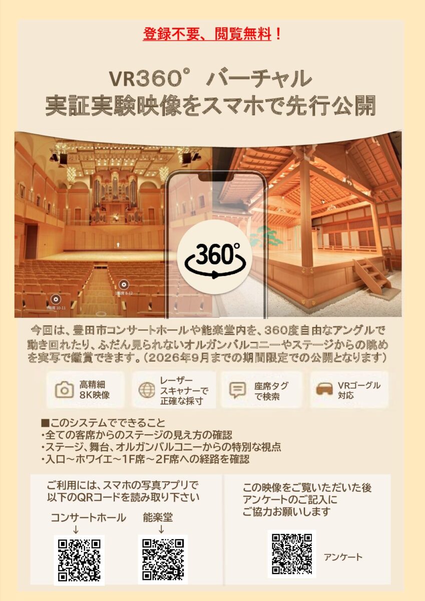 VR360°バーチャル映像の実証実験中♬